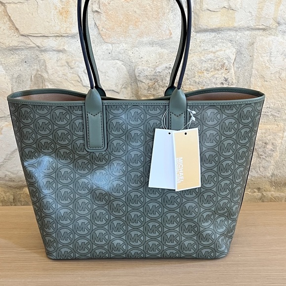 Michael Kors Jodie MD Signature Tote  Handbag Light + Wallet set NWT Authentic - Picture 12 of 12